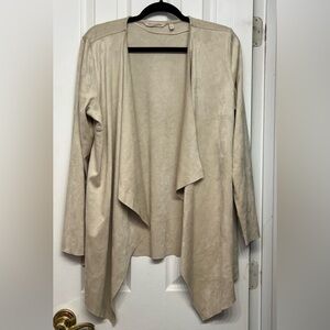 Soft Suede Taupe Women's Cardigan